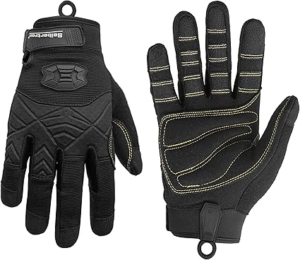 Full or Half Finger Padded Palm Lightweight Breathable Climbing Rope Gloves for Climbers, Rock Climbing, Rescue, Adventure, Sailing, Kayaking, Outdoor Sports