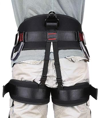 Adjustable Thickness Climbing Harness Half Body Harnesses for Fire Rescuing Caving Rock Climbing Rappelling Tree Protect Waist Safety Belts